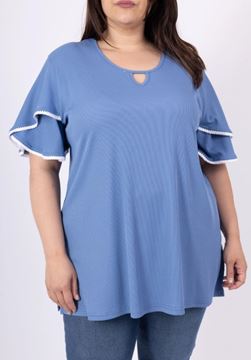 Picture of TOP WITH RUFFLED SLEEVE